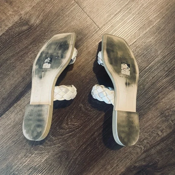 Dolce Vita Braided Cream and Silver Sandals - Picture 5 of 5